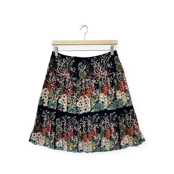 Nanette Lepore Dresses & Skirts - Nanette Lepore Blue Floral Mini Skirt Size 4
